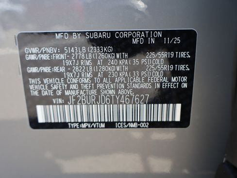 New 2026 Subaru Outback Touring XT image 25