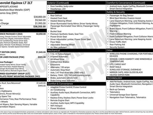 New 2026 Chevrolet Equinox LT w/ Convenience Package II AWD/4WD image 6