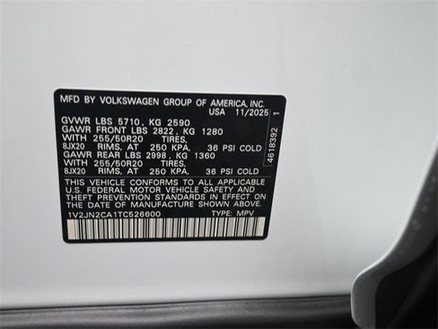 New 2026 Volkswagen Atlas SE image 20