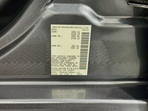 Used 2021 Nissan Altima 2.5 SV FWD image 12