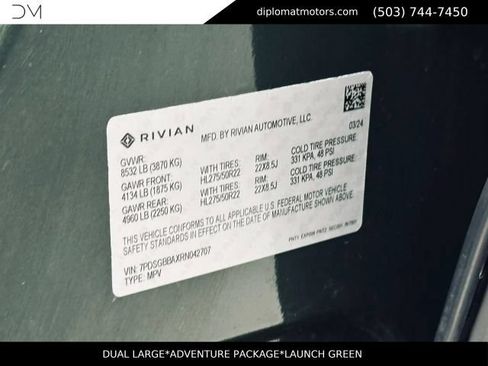 Used 2024 Rivian R1S Adventure AWD/4WD image 51