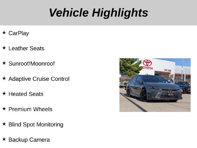 Used 2025 Toyota Camry SE w/ Multimedia Upgrade Package FWD image 5