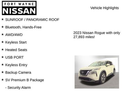 Used 2023 Nissan Rogue SV w/ SV Premium B Package AWD/4WD image 8