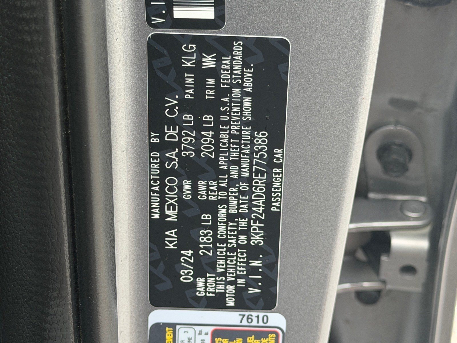 Used 2024 Kia Forte LXS FWD image 45