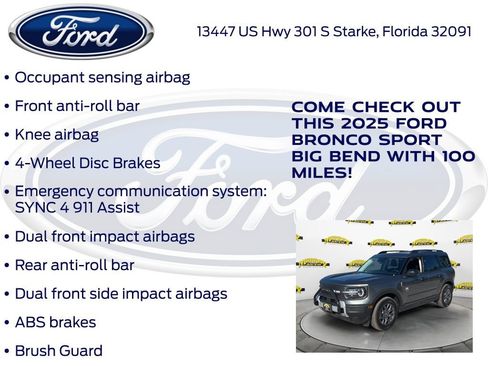 New 2025 Ford Bronco Sport Big Bend AWD/4WD image 30