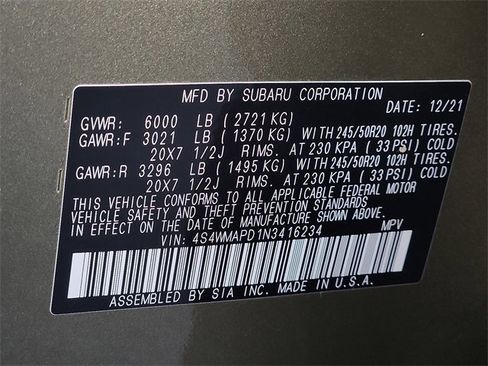 Used 2022 Subaru Ascent Limited w/ Technology Package image 28