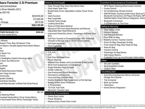 Used 2017 Subaru Forester 2.5i Premium w/ All-Weather Package image 19