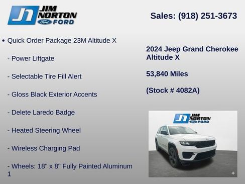 Used 2024 Jeep Grand Cherokee Altitude AWD/4WD image 14