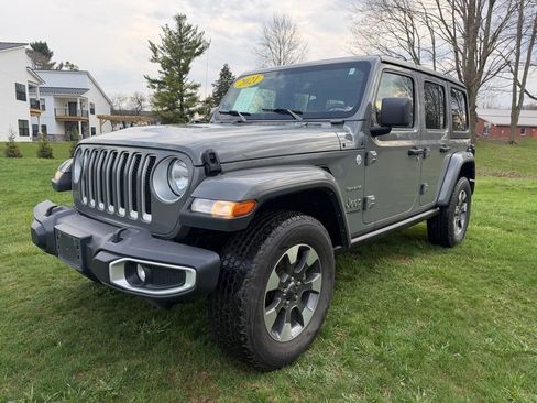 Used 2021 Jeep Wrangler Unlimited Sahara w/ Uconnect 4C Nav & Sound Group AWD/4WD image 7