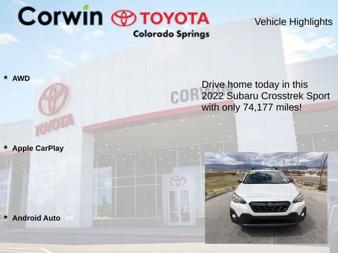 Used 2022 Subaru Crosstrek 2.5i Sport w/ Moonroof Package image 6