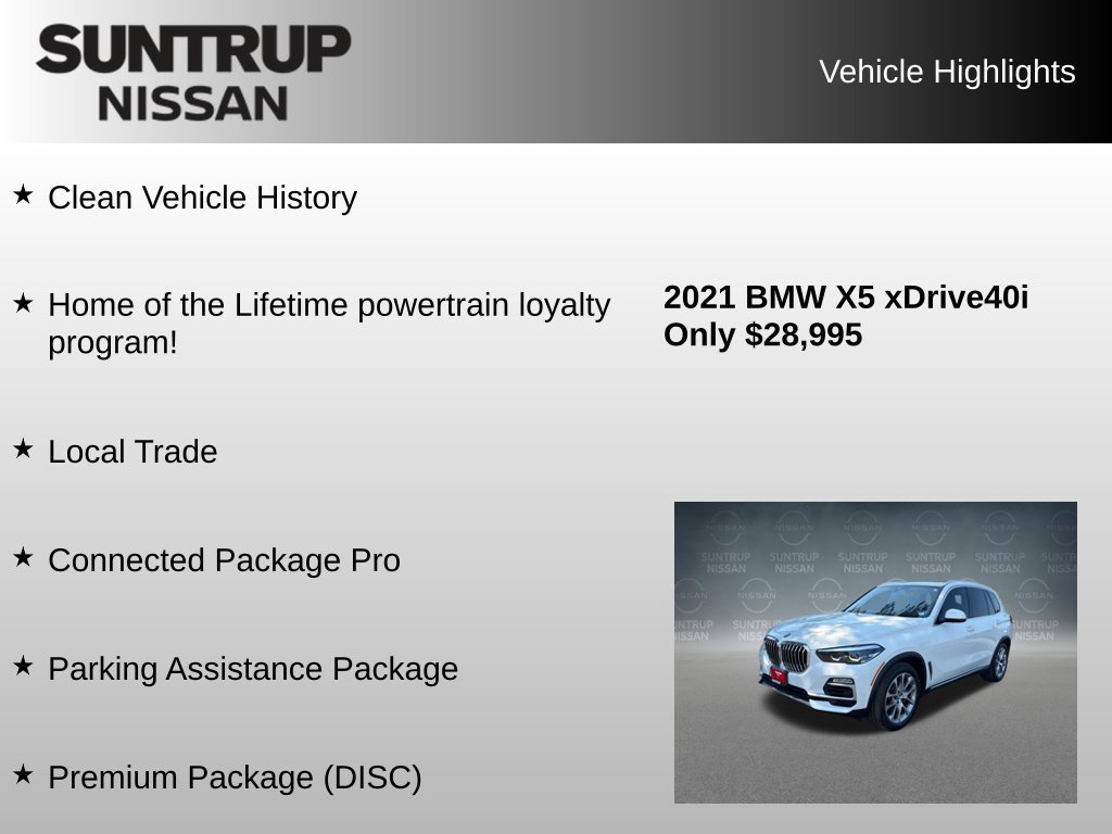 Used 2021 BMW X5 xDrive40i w/ Premium Package AWD/4WD image 8