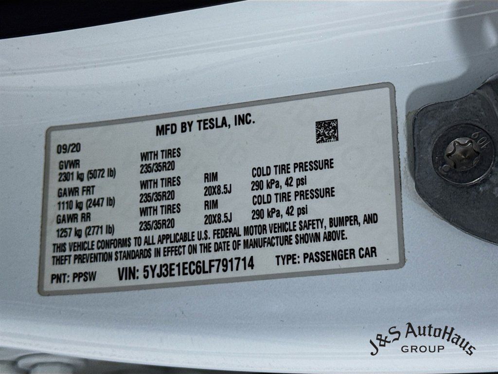 Used 2020 Tesla Model 3 Performance AWD/4WD image 40
