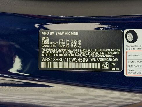 Used 2026 BMW M4 Coupe w/ Parking Assistance Package RWD image 37