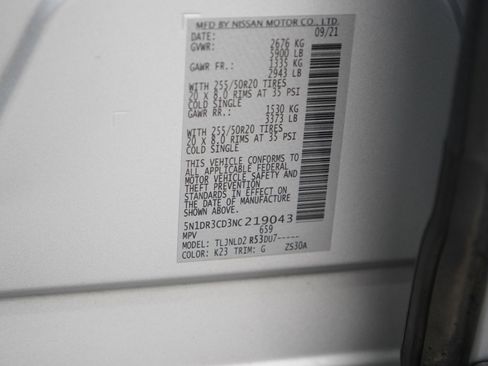 Used 2022 Nissan Pathfinder SL w/ SL Premium Package AWD/4WD image 30