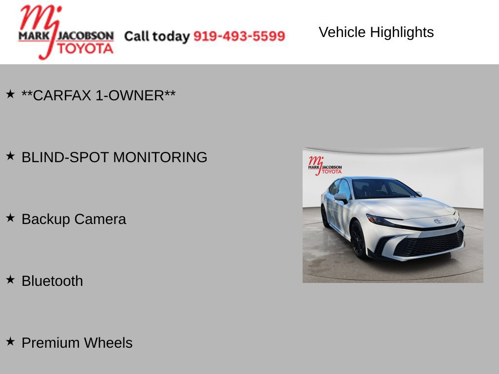 Used 2025 Toyota Camry SE FWD image 6