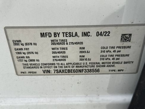 Used 2022 Tesla Model X Plaid AWD/4WD image 26