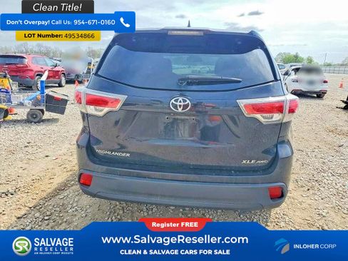 Used 2015 Toyota Highlander XLE AWD/4WD image 8