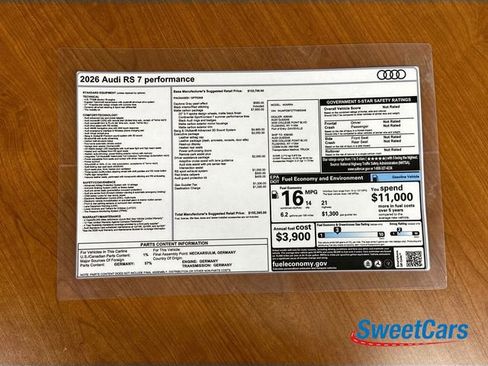 Used 2026 Audi RS 7 Performance AWD/4WD image 60