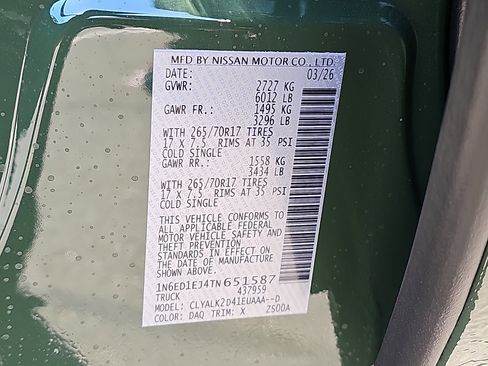 New 2026 Nissan Frontier Pro-X w/ Tow Package image 18