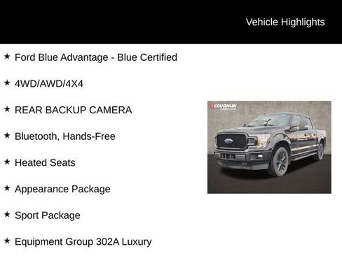 Used 2019 Ford F150 XLT w/ Equipment Group 302A Luxury AWD/4WD image 2