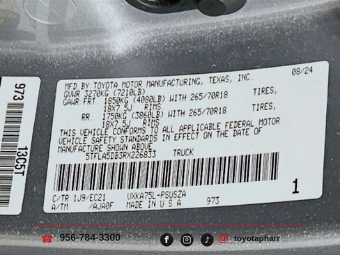 Used 2024 Toyota Tundra SR5 w/ SR5 Premium Package AWD/4WD image 30