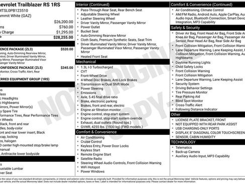 Used 2023 Chevrolet TrailBlazer RS w/ Convenience Package FWD image 12