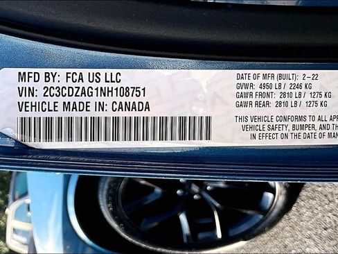 Used 2022 Dodge Challenger SXT w/ Blacktop Package RWD image 16