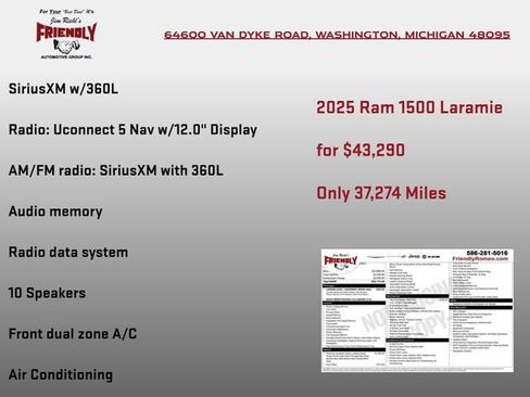 Used 2025 RAM 1500 Laramie AWD/4WD image 4