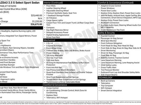 New 2026 MAZDA MAZDA3 s Sport FWD image 27