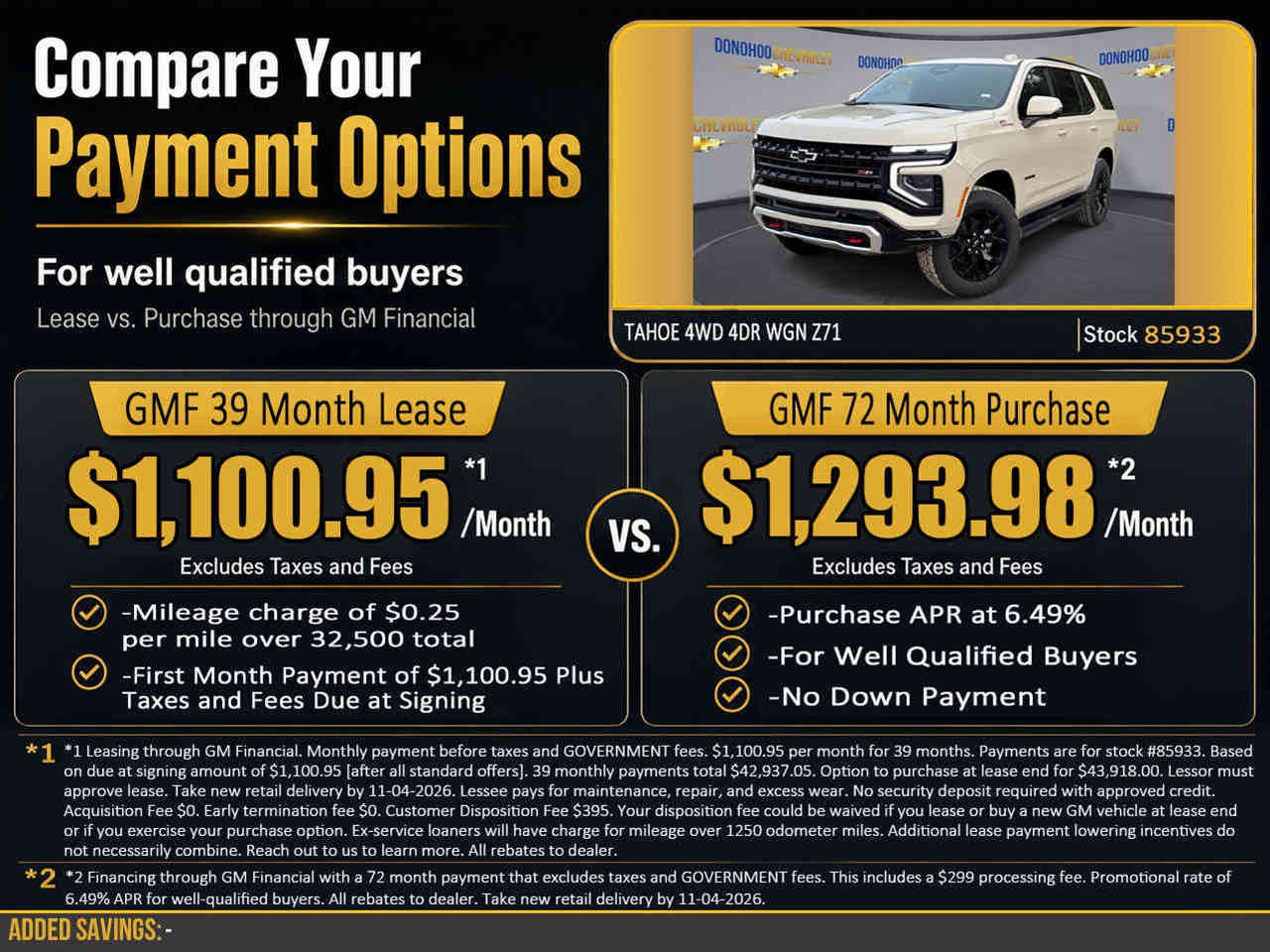 New 2027 Chevrolet Tahoe Z71 w/ Comfort Package AWD/4WD image 2