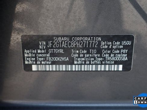 Used 2023 Subaru Crosstrek 2.0i Premium image 43