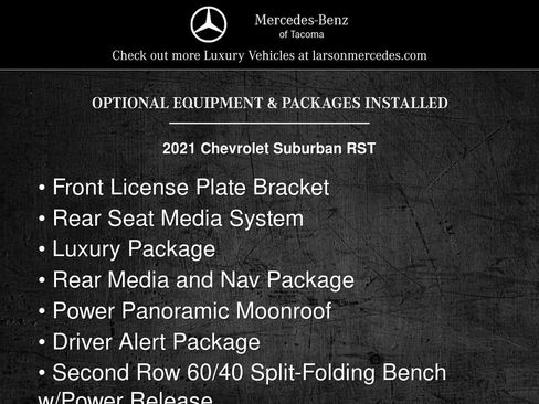 Used 2021 Chevrolet Suburban RST w/ Luxury Package AWD/4WD image 3