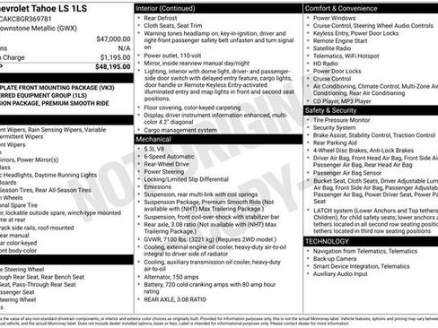 Used 2016 Chevrolet Tahoe LS image 2