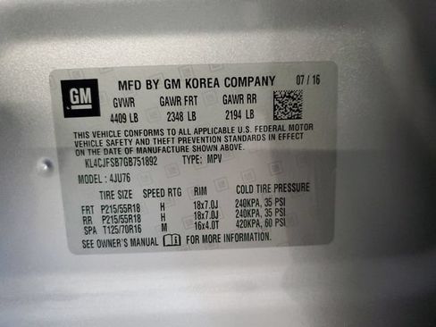 Used 2016 Buick Encore Convenience AWD/4WD image 31