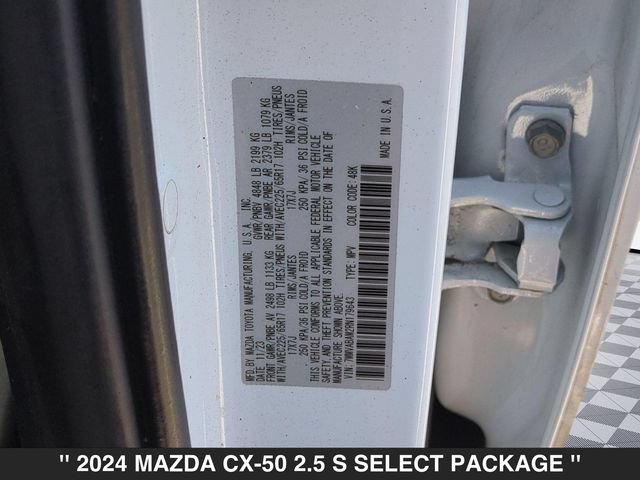Certified 2024 MAZDA CX-50 AWD 2.5 S w/ Cargo Package image 37