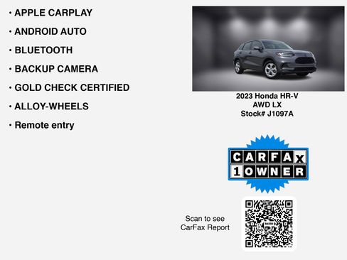 Used 2023 Honda HR-V LX image 7