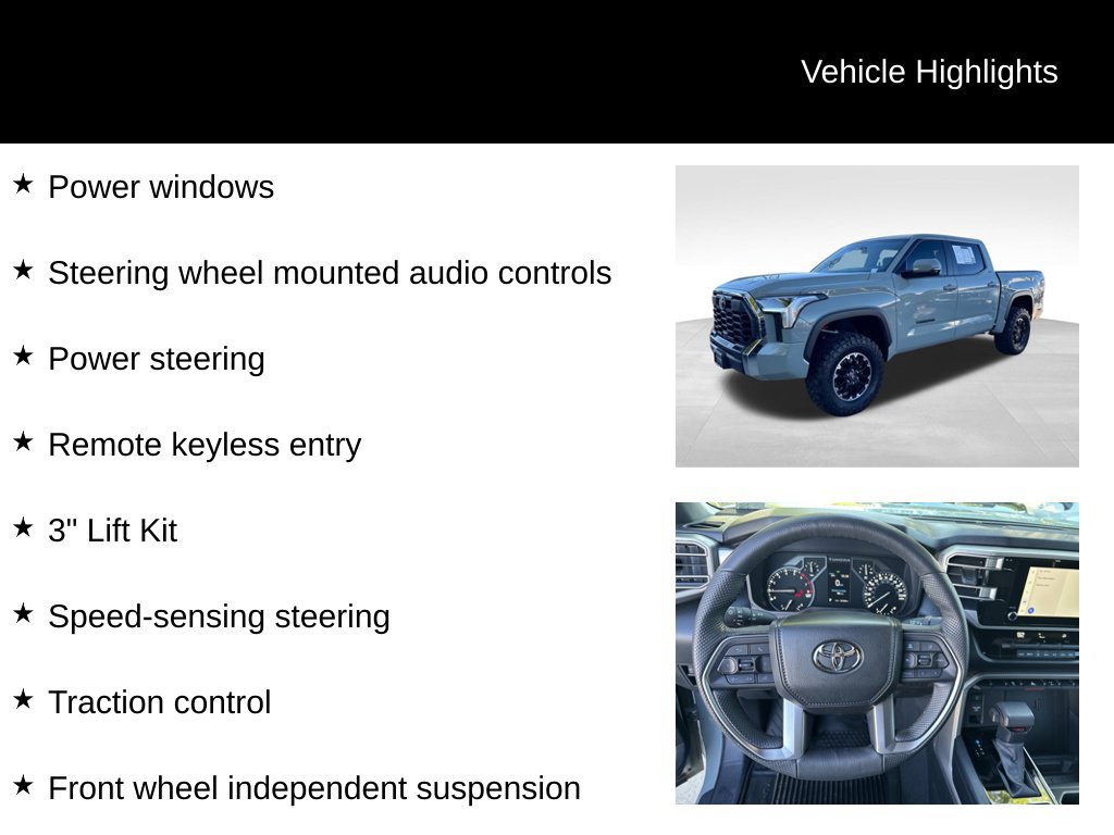 Used 2025 Toyota Tundra SR5 w/ TRD Off-Road Package AWD/4WD image 18