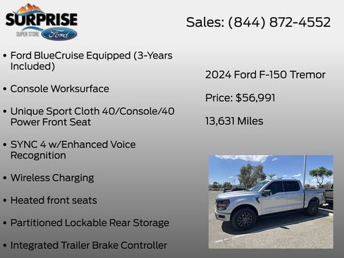Used 2024 Ford F150 Tremor w/ Mobile Office Package AWD/4WD image 19