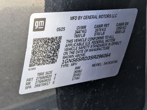 Certified 2025 Chevrolet Tahoe Premier AWD/4WD image 39