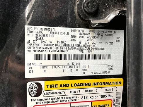 Certified 2022 Ford Expedition Max XLT AWD/4WD image 36