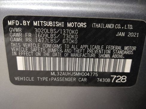 Used 2021 Mitsubishi Mirage ES FWD image 33