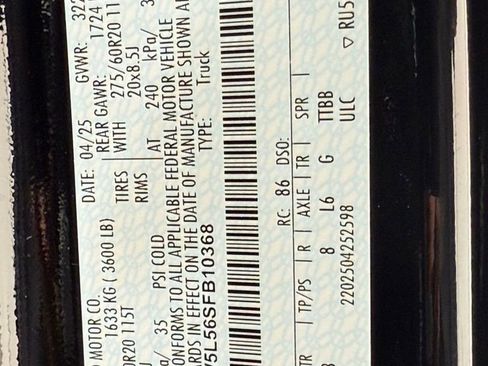 New 2025 Ford F150 Lariat w/ Equipment Group 502A High image 51