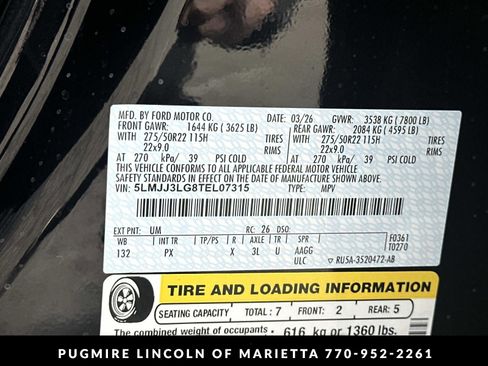 New 2026 Lincoln Navigator L Reserve AWD/4WD image 39