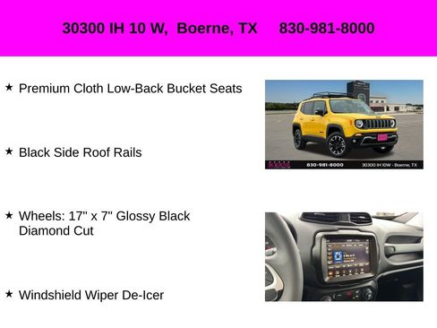 Used 2023 Jeep Renegade Latitude w/ Sun/Sound Group AWD/4WD image 36