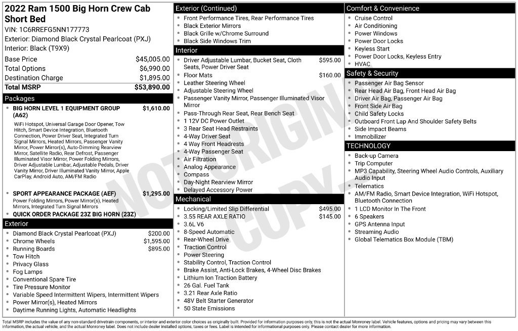 Used 2022 RAM 1500 Big Horn RWD image 35