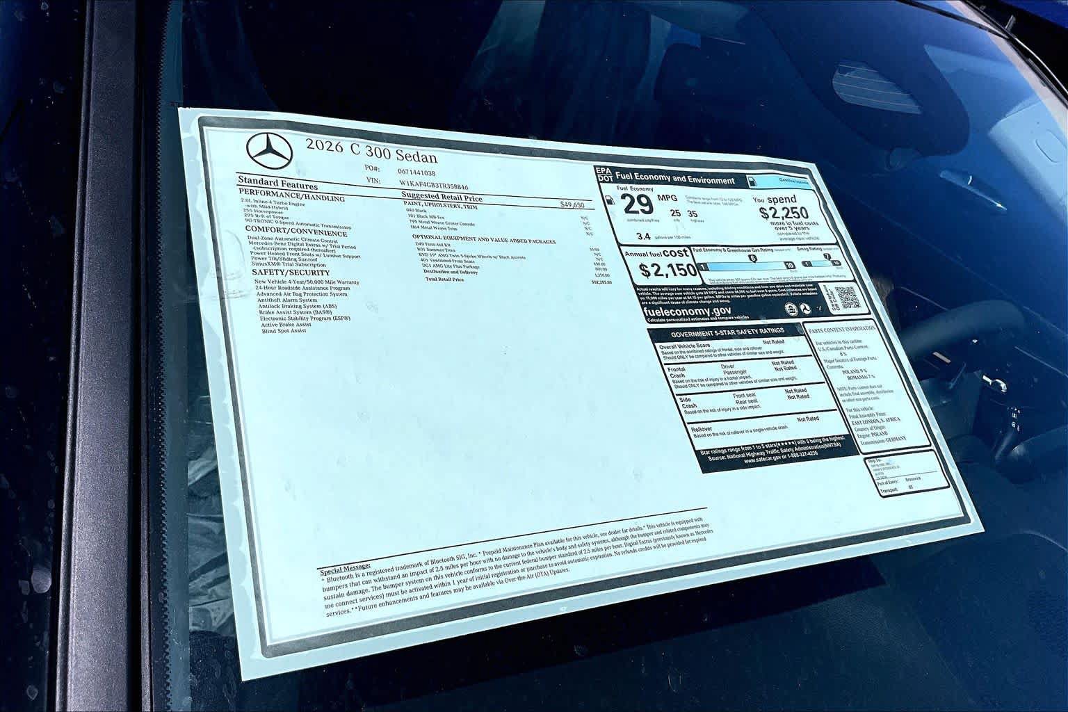 Used 2026 Mercedes-Benz C 300 Sedan image 21