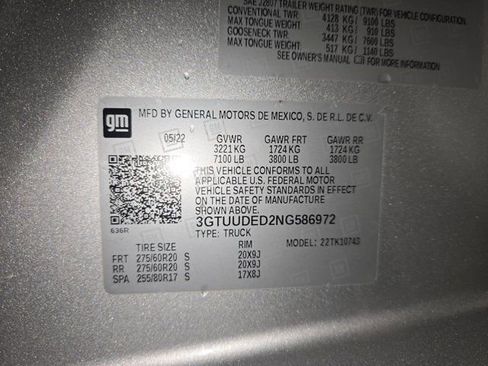 Used 2022 GMC Sierra 1500 SLT image 34