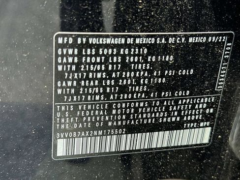 Used 2022 Volkswagen Tiguan S AWD/4WD image 32
