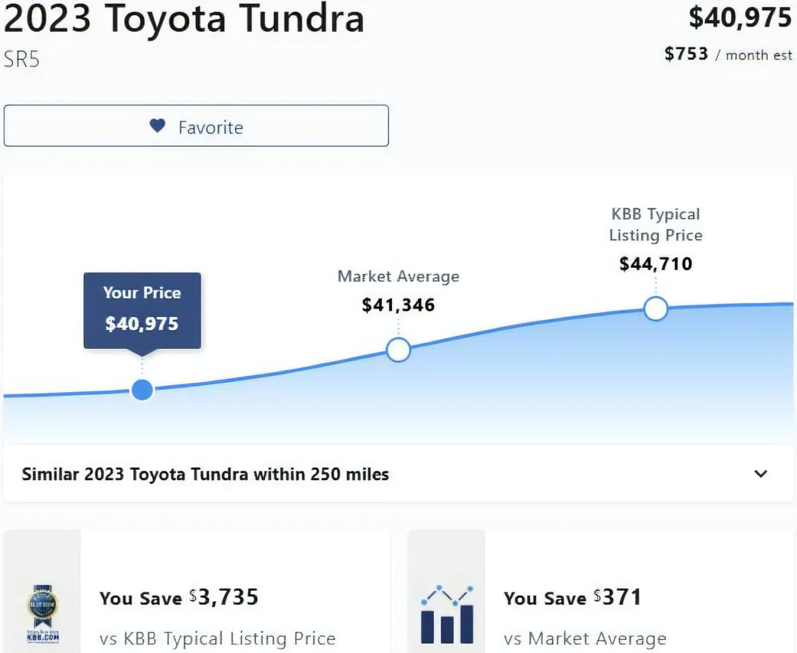 Used 2023 Toyota Tundra SR5 w/ SR5 Convenience Package AWD/4WD image 3