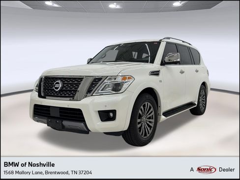 Used 2019 Nissan Armada Platinum w/ Captain's Chairs Package RWD image 1